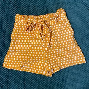 A New Day, Orange and White Shorts, Size M